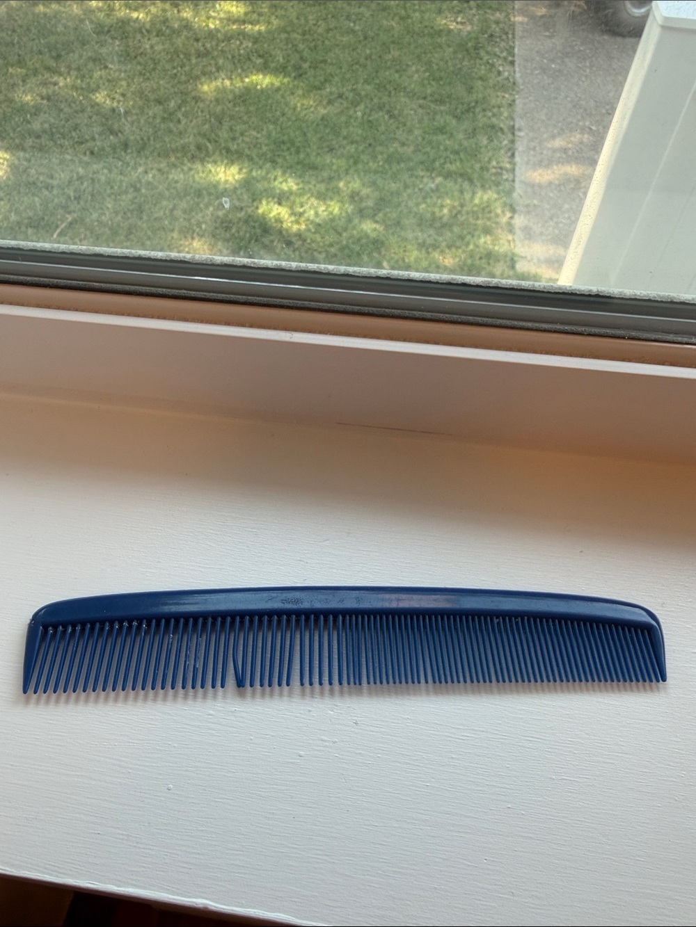 90s - Vintage - Blue Men's Styling Comb - Classic Plastic Hair Brush - Retro